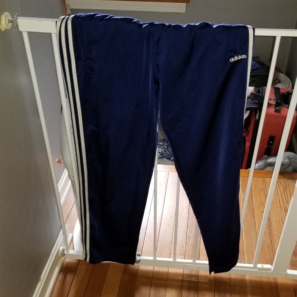 Women's large navy Adidas pants